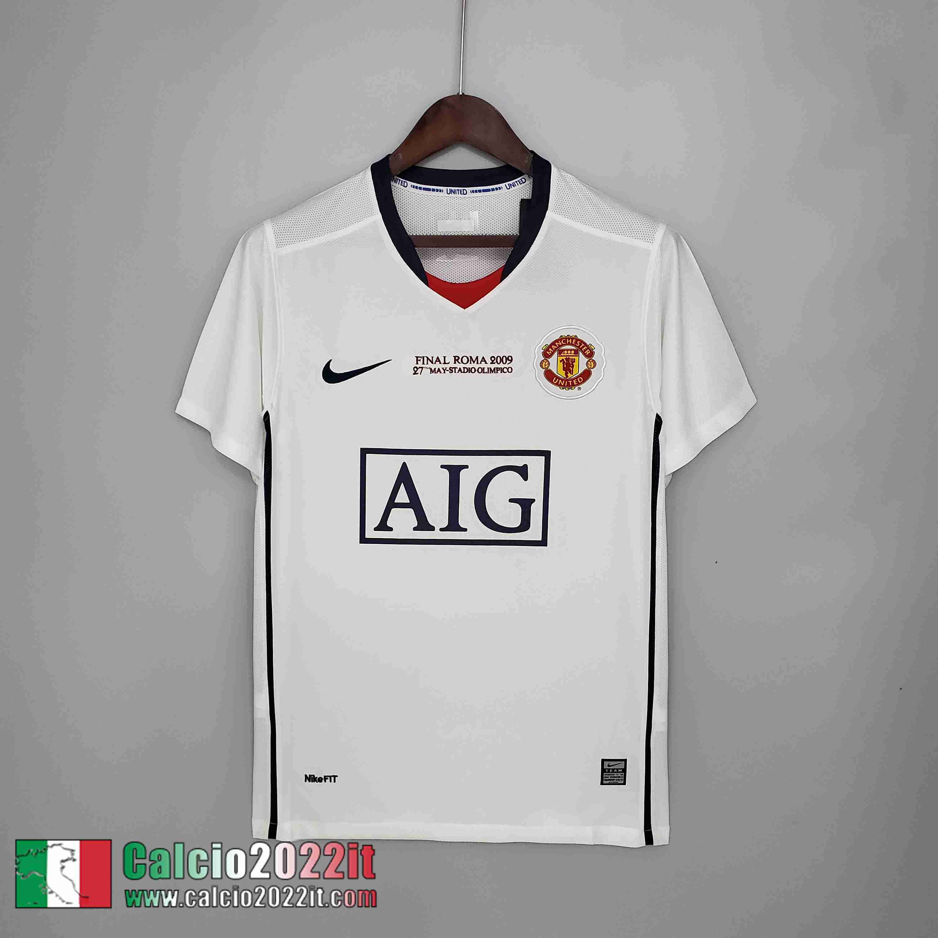 Seconda Manchester United Maglia Calcio Retro Uomo 08/09