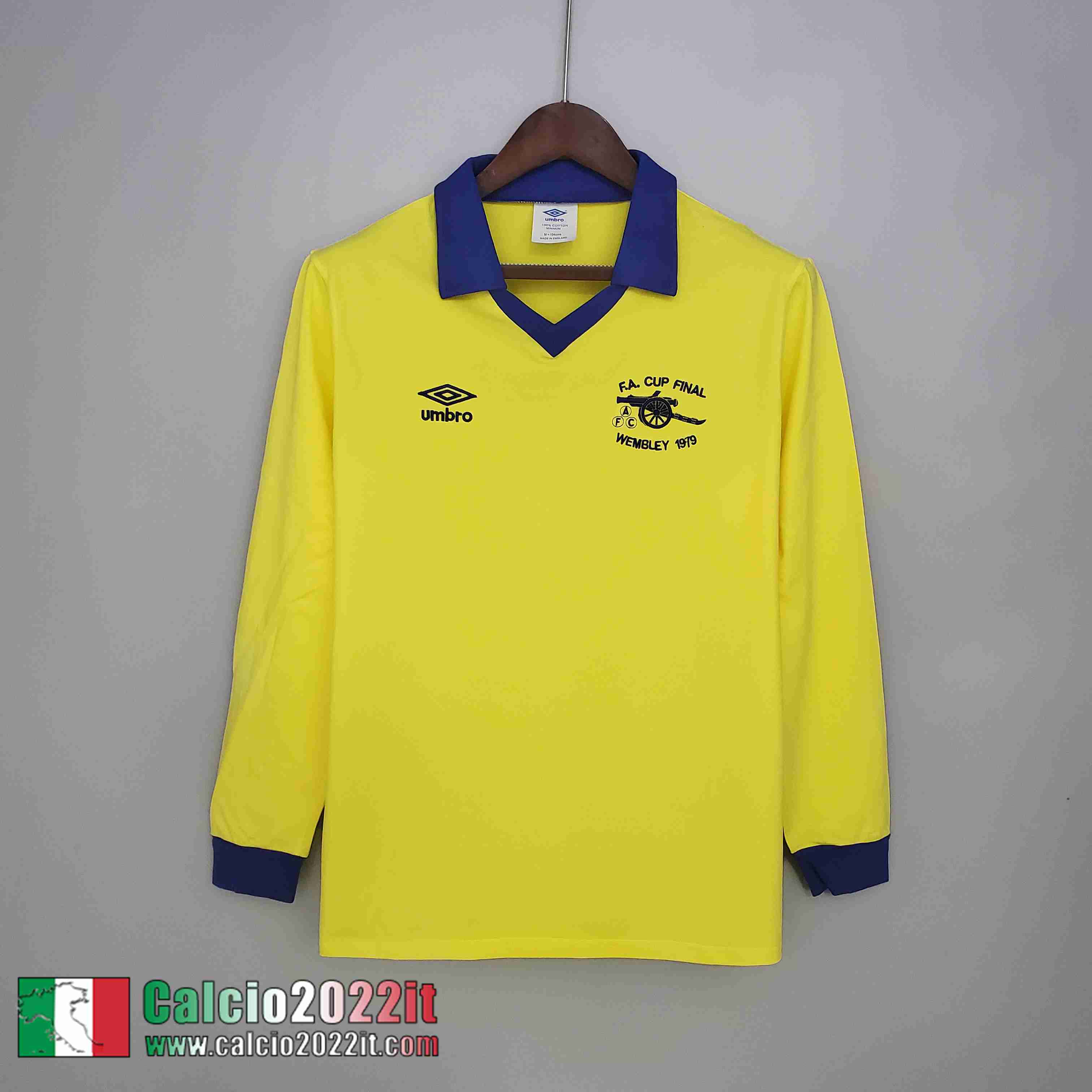 Seconda Arsenal Maglia Calcio Retro Manga Larga Uomo 71/79