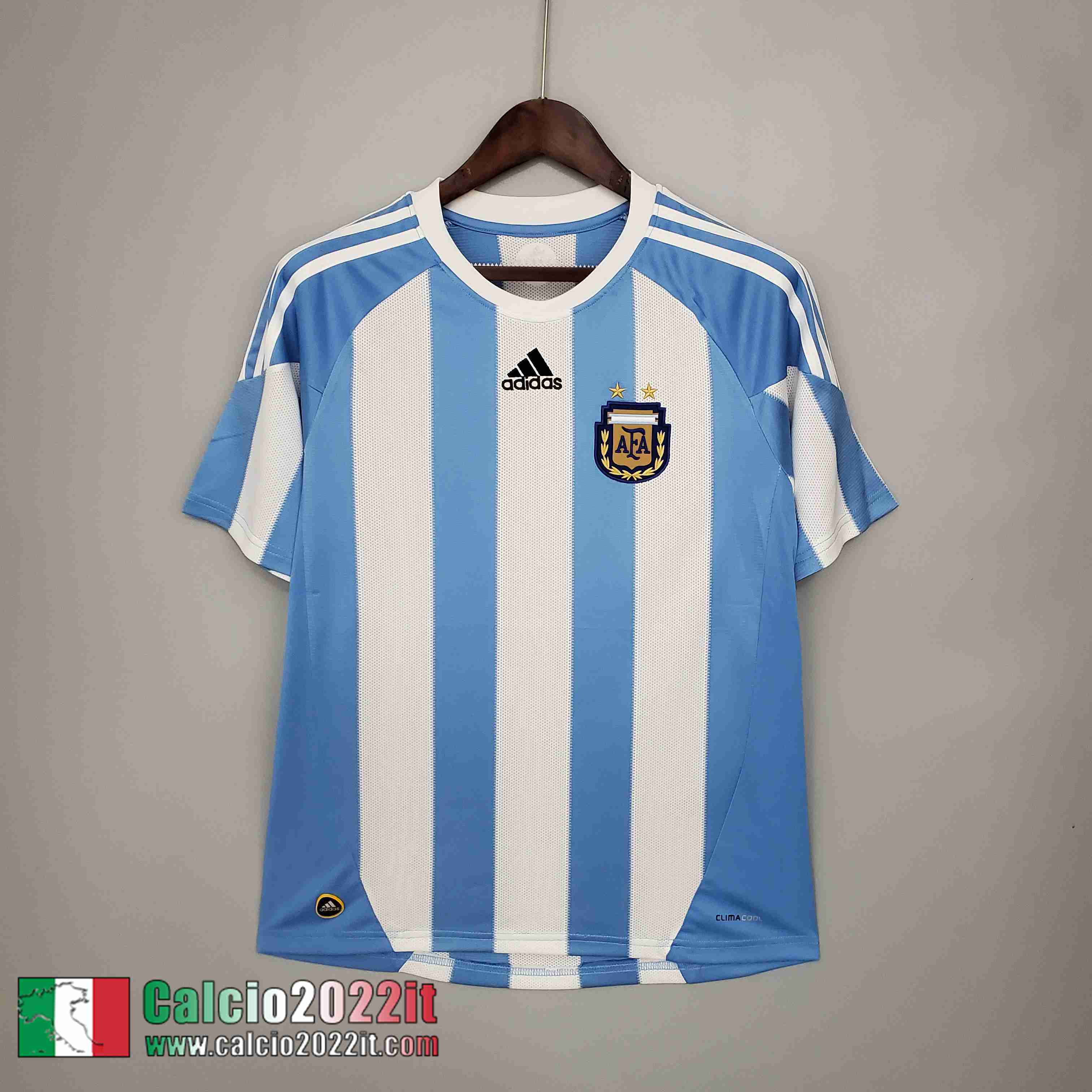 Prima Argentina Maglia Calcio Retro Uomo 2010