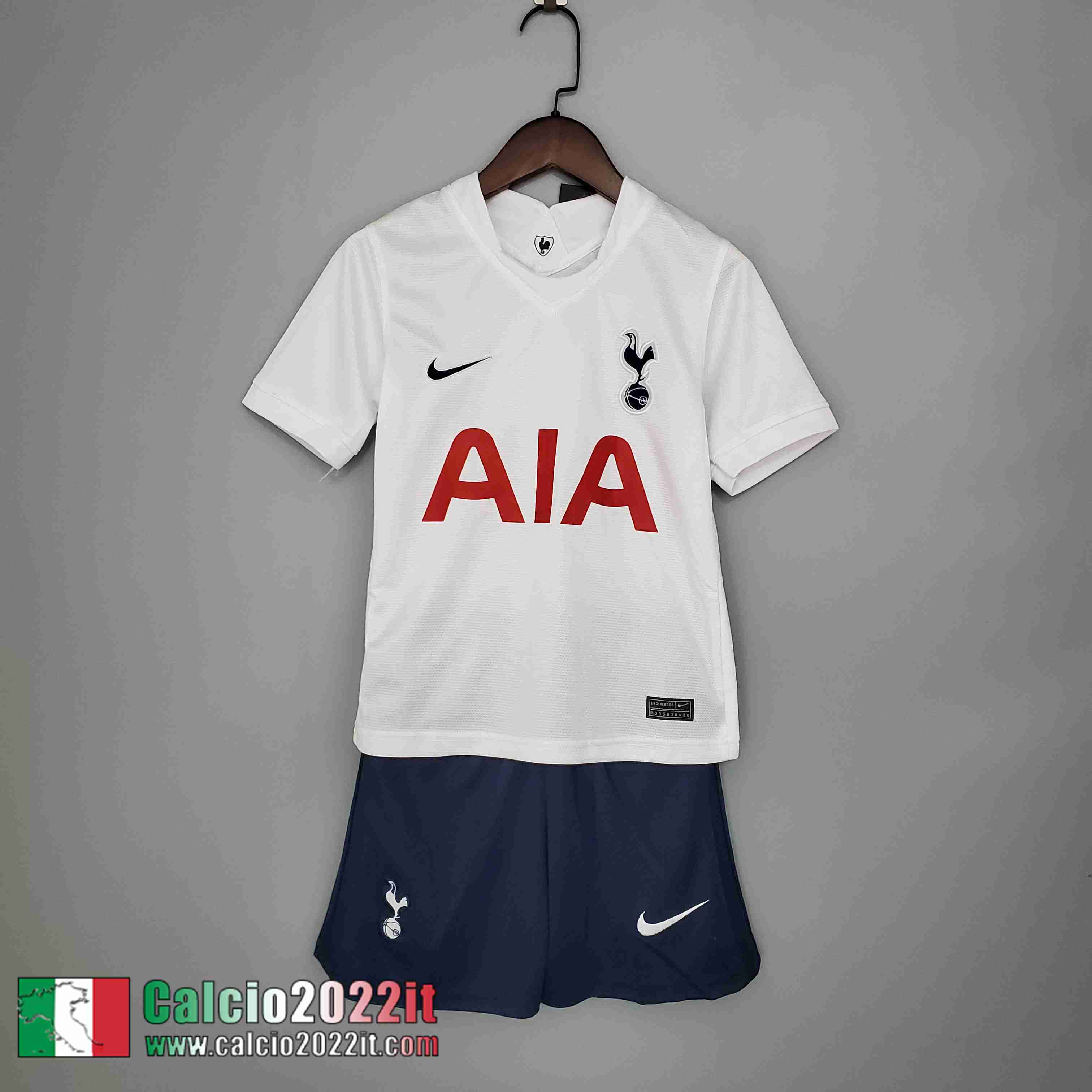 Prima Tottenham Hotspur Maglia Calcio Bambini Bambini 2021 2022