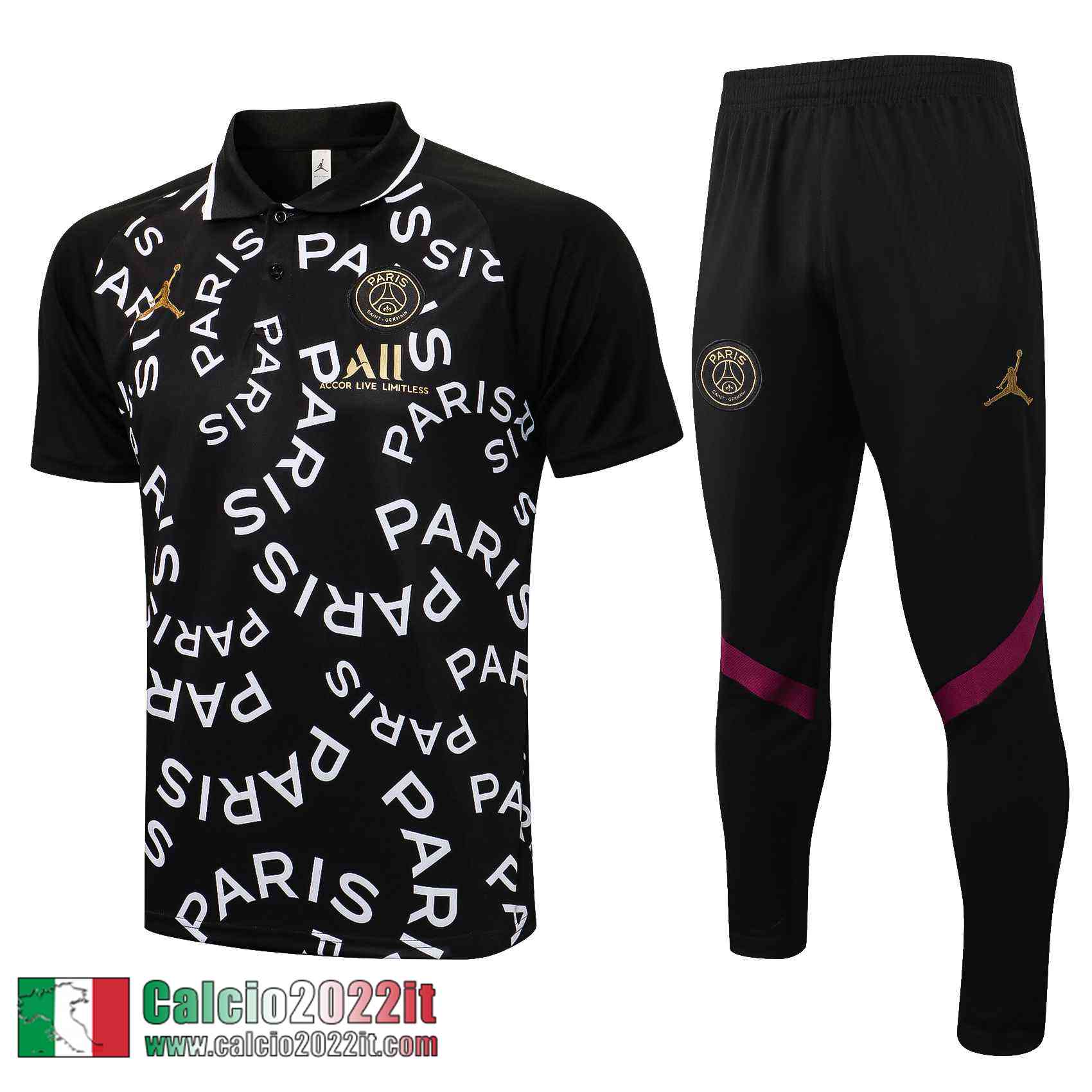 PSG Polo Uomo Nero PL106 2021 2022