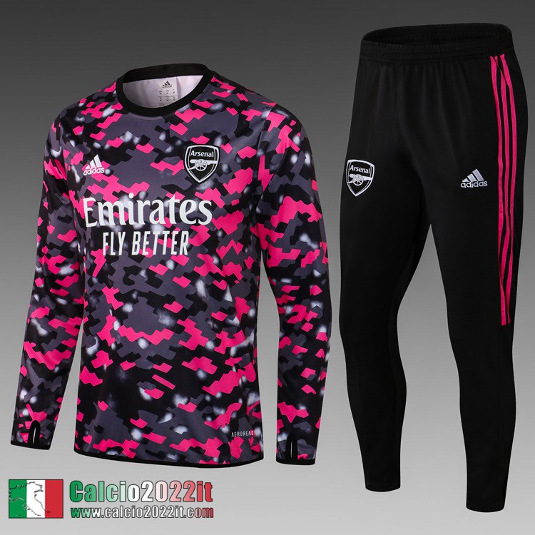 Arsenal Tuta Calcio Uomo Rosa grigio TG40 2021 2022