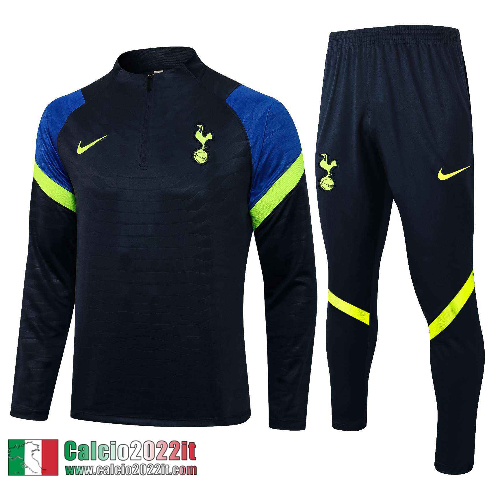 Tottenham Hotspur Tuta Calcio Uomo Nero TG66 2021 2022