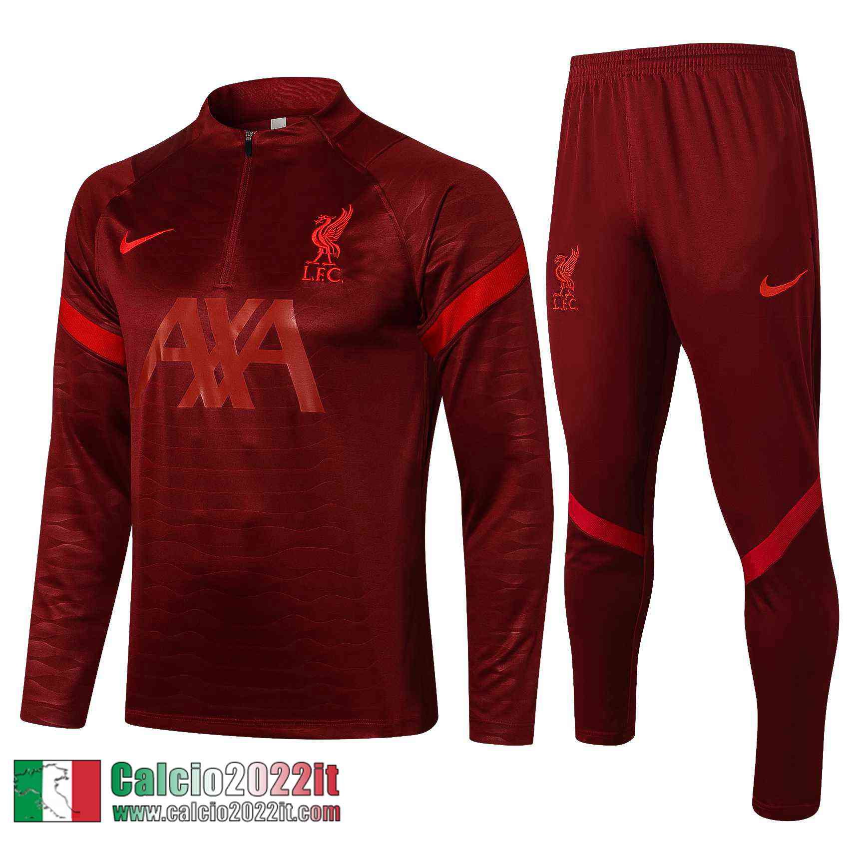 Liverpool Tuta Calcio Uomo cremisi TG71 2021 2022