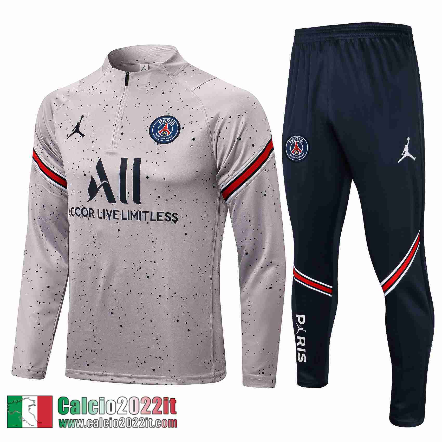 PSG Tuta Calcio Uomo Grigio TG73 2021 2022