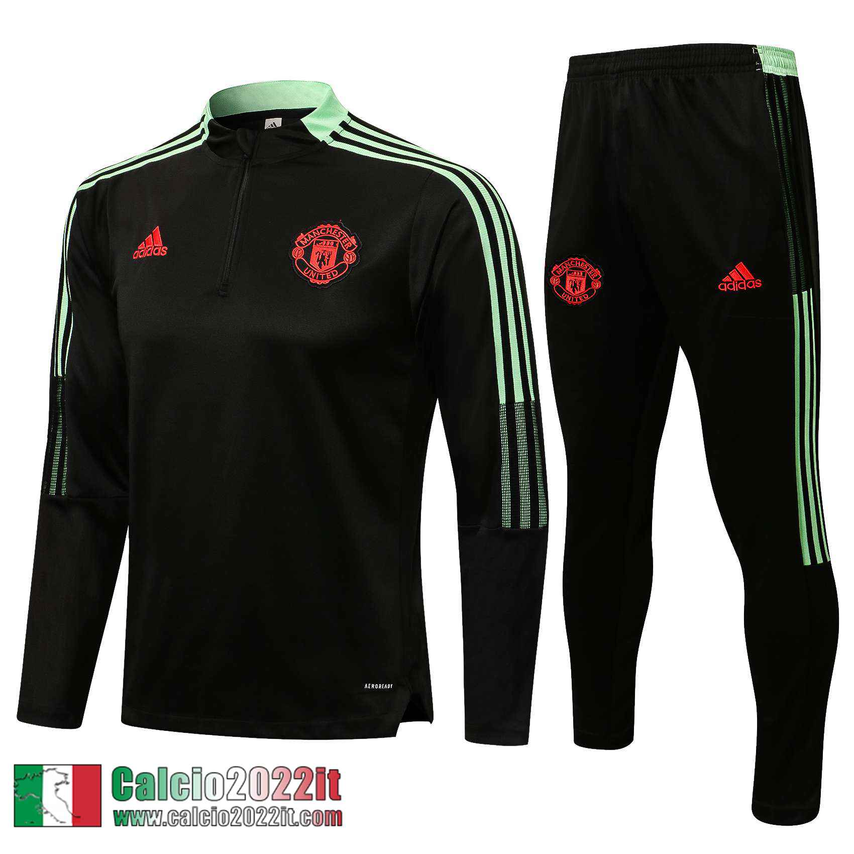 Manchester United Tuta Calcio Uomo Nero TG75 2021 2022