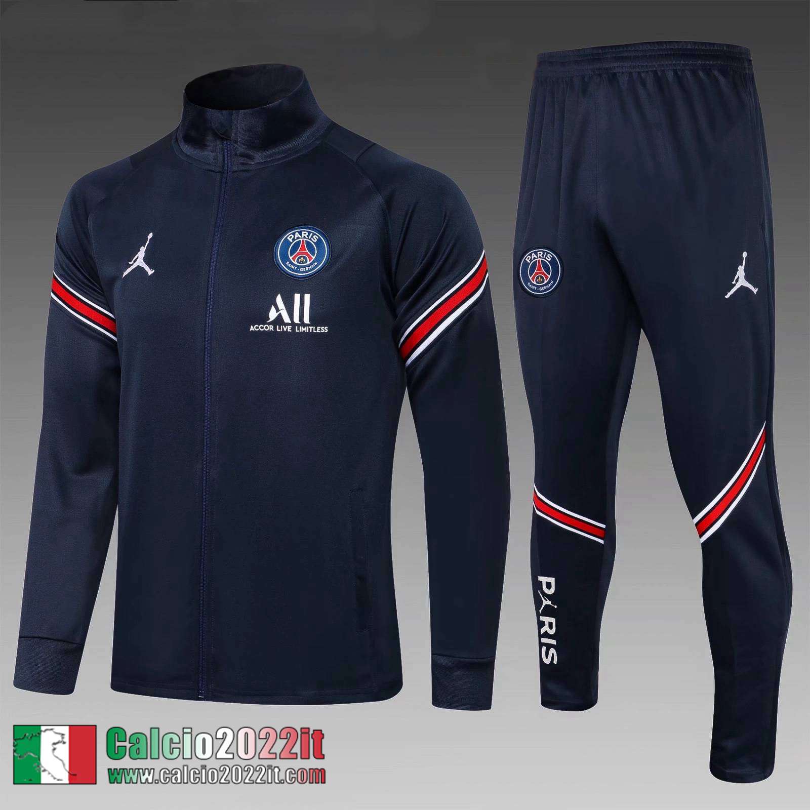 PSG Full-Zip Giacca Bambini blu TK47 2021 2022