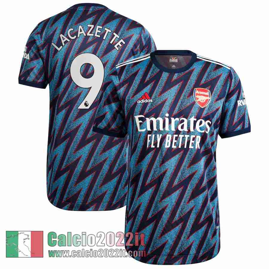 Third Arsenal Maglia Calcio Uomo # Lacazette 9 2021 2022