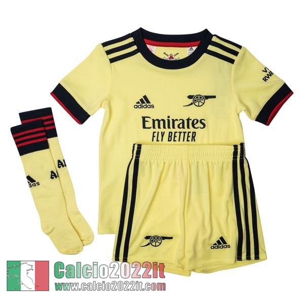 Seconda Arsenal Maglia Calcio Bambini 2021 2022