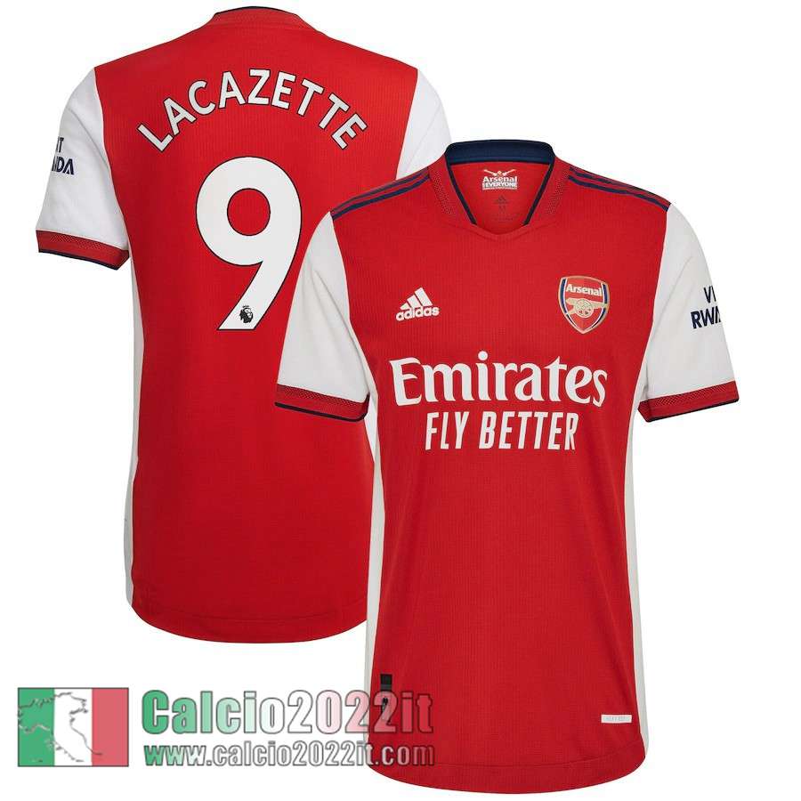 Prima Arsenal Maglia Calcio Uomo # Lacazette 9 2021 2022