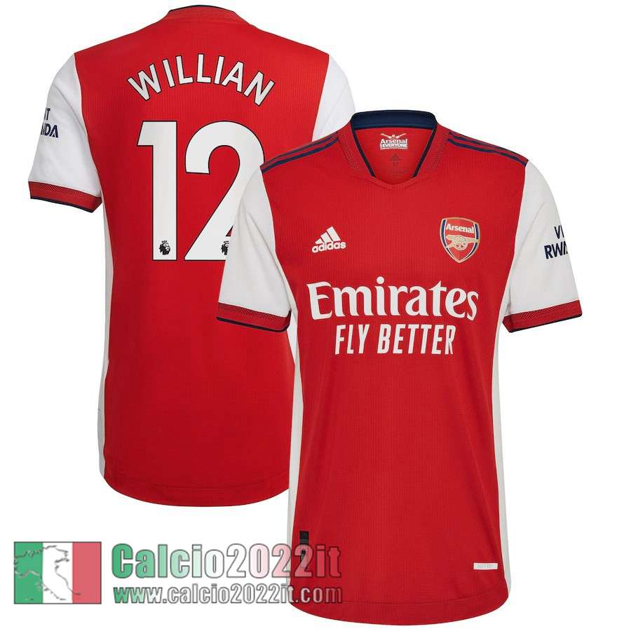 Prima Arsenal Maglia Calcio Uomo # Willian 12 2021 2022