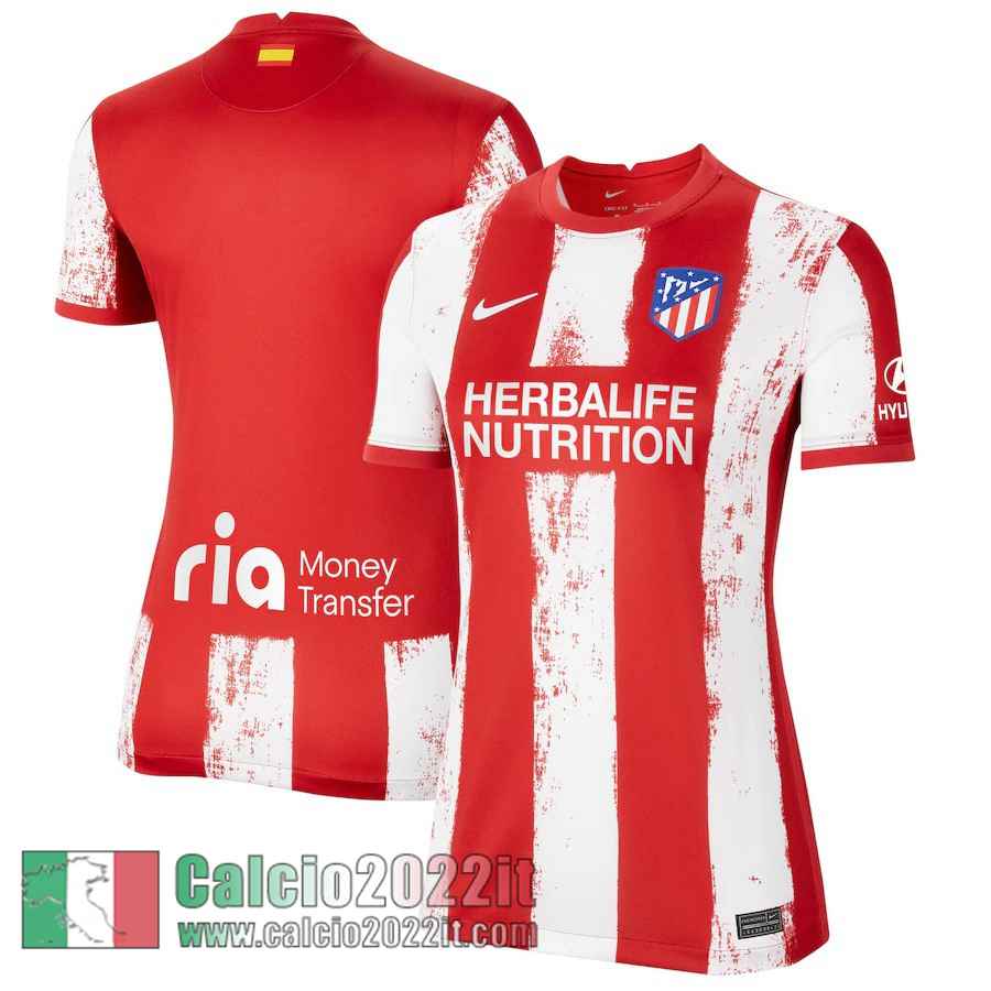 Prima Atletico Madrid Maglia Calcio Donna 2021 2022