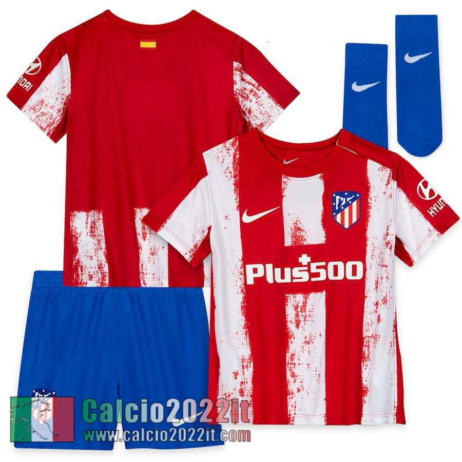 Prima Atletico Madrid Maglia Calcio Bambini 2021 2022