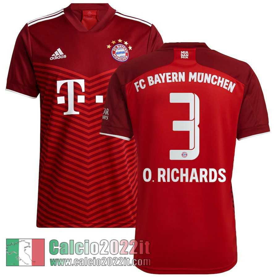 Prima Bayern Monaco Maglia Calcio Uomo # Omar Richards 3 2021 2022