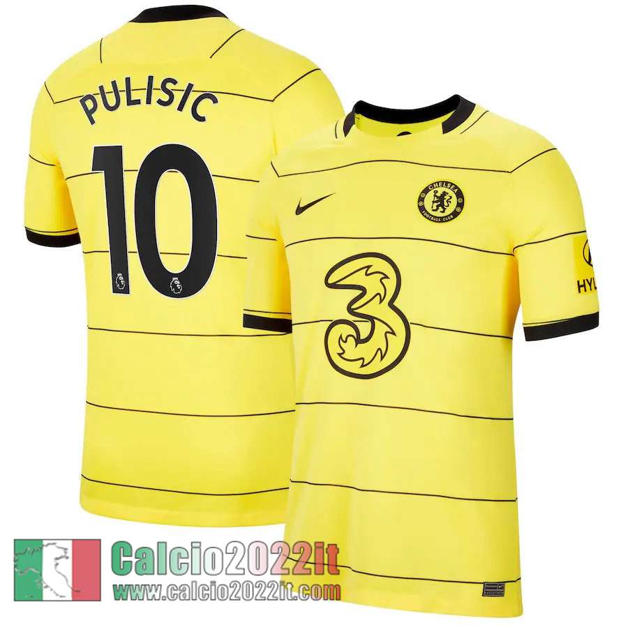 Seconda Chelsea Maglia Calcio Uomo # Pulisic 10 2021 2022