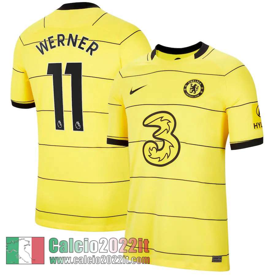 Seconda Chelsea Maglia Calcio Uomo # Werner 11 2021 2022