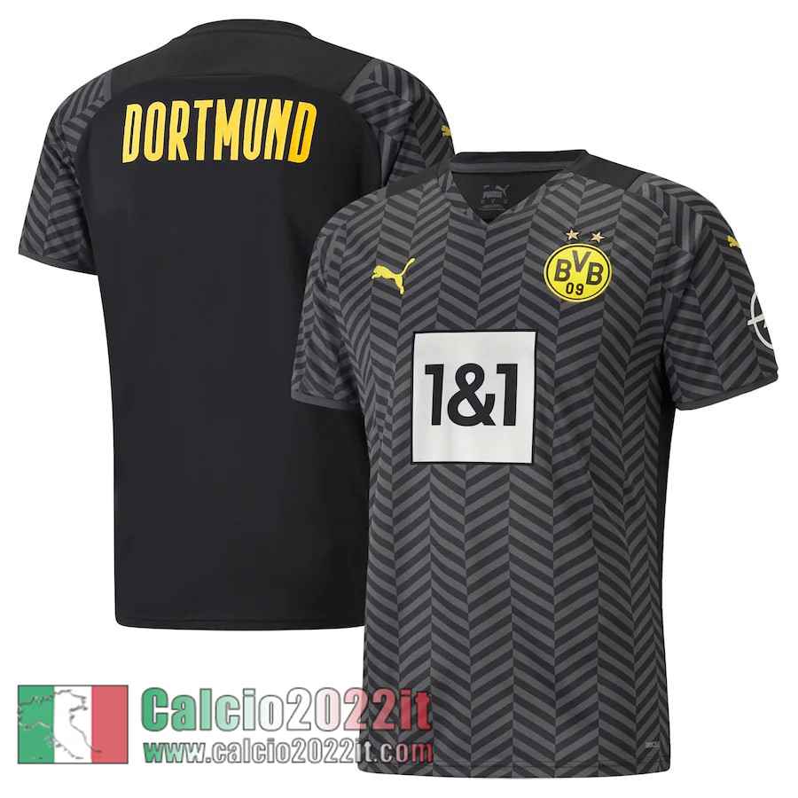 Seconda Borussia Dortmund Maglia Calcio Uomo 2021 2022