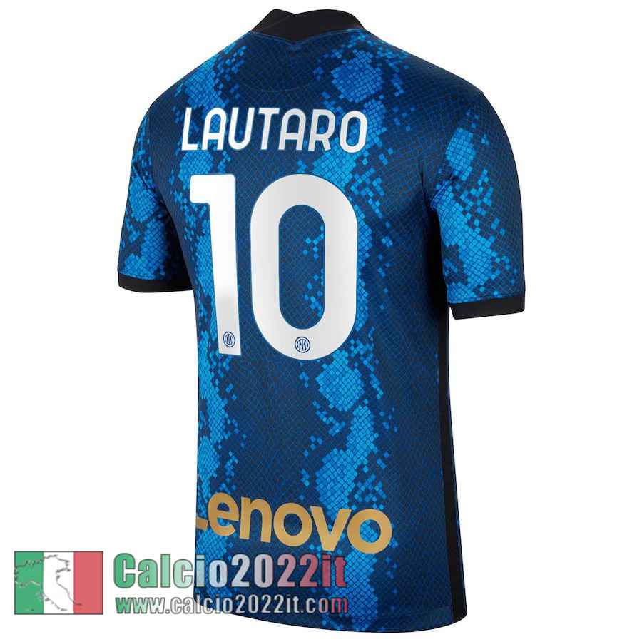 Prima Inter Milan Maglia Calcio Uomo # Lautaro 10 2021 2022