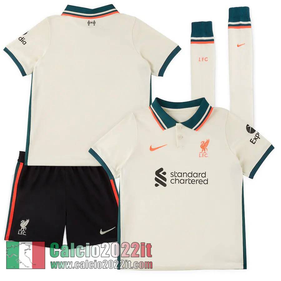 Seconda Liverpool Maglia Calcio Bambini 2021 2022