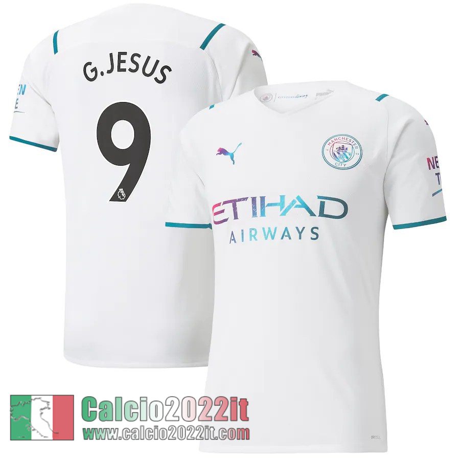 Seconda Manchester City Maglia Calcio Uomo # G.Jesus 9 2021 2022