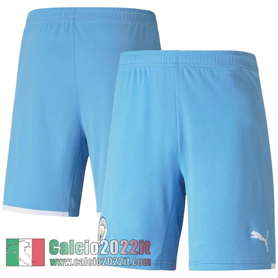 Prima Manchester City Pantaloncini Calcio Uomo 2021 2022 DK36