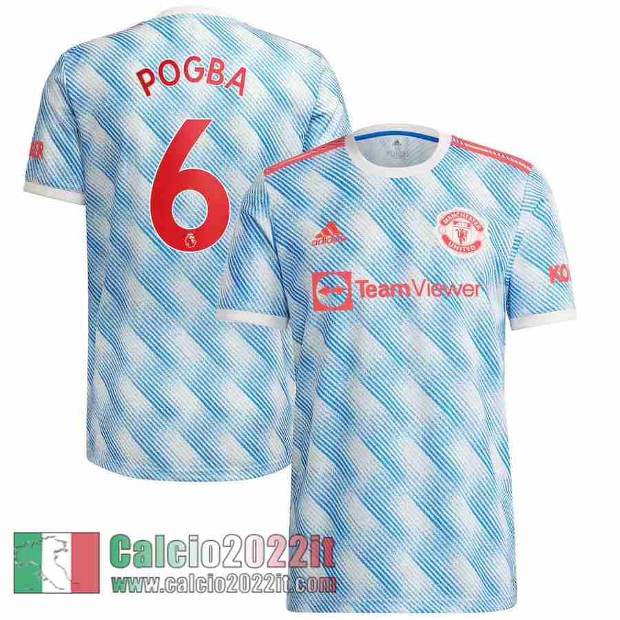 Seconda Manchester United Maglia Calcio Uomo # Pogba 6 2021 2022