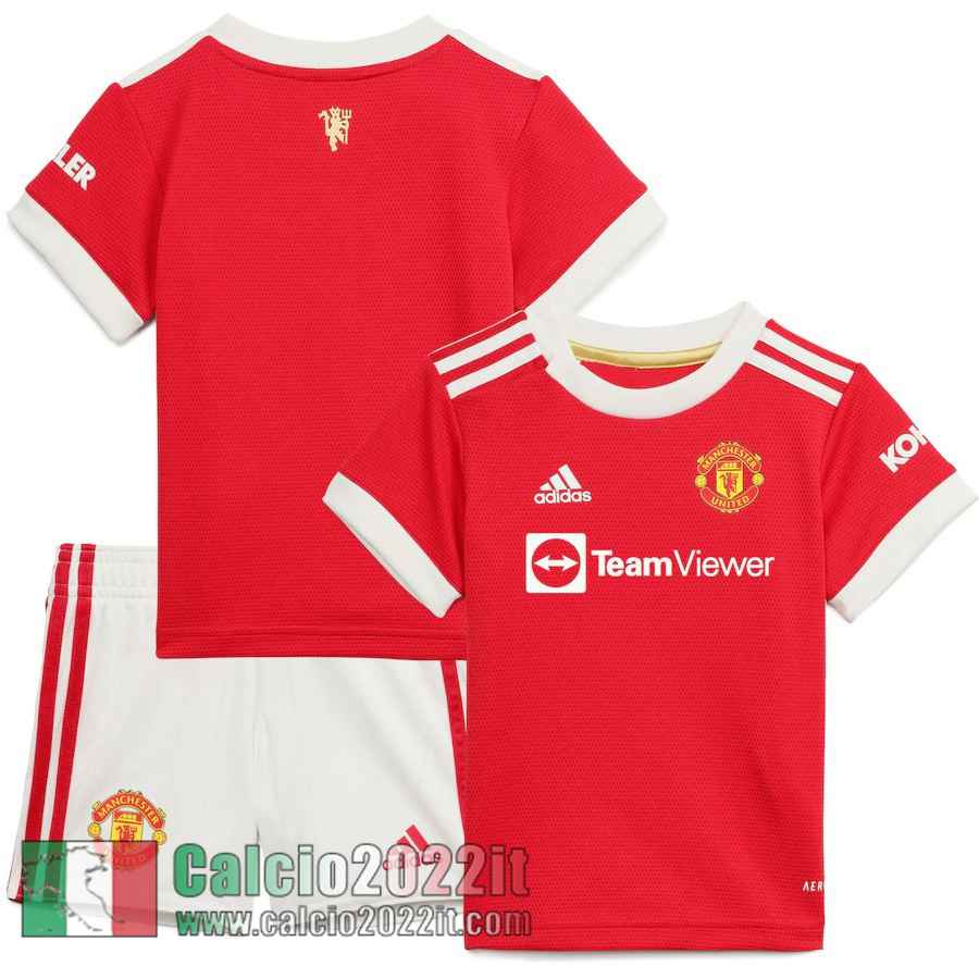 Prima Manchester United Maglia Calcio Bambini 2021 2022