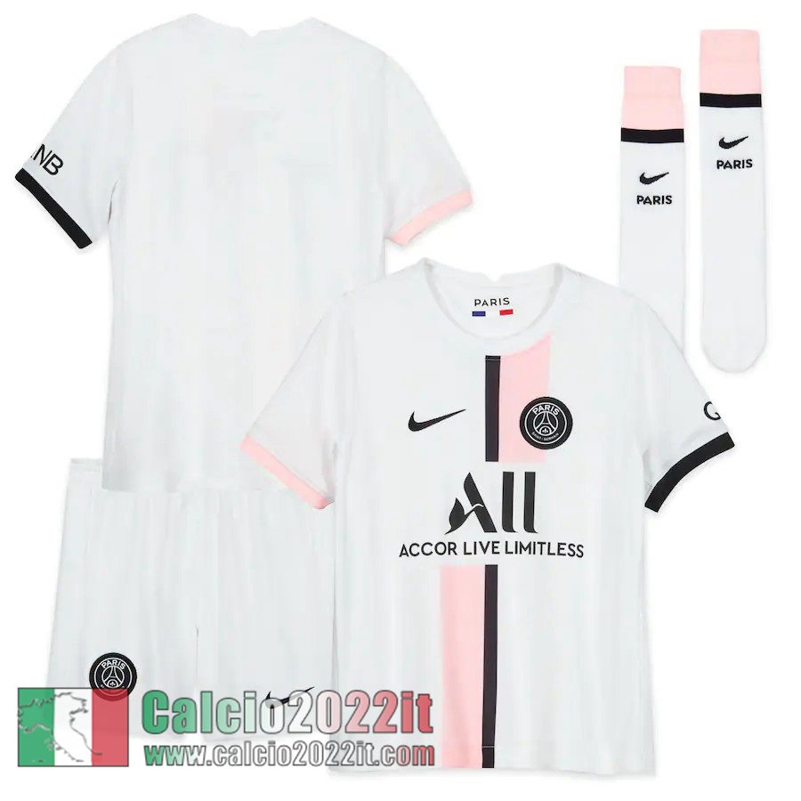 Seconda PSG Maglia Calcio Bambini 2021 2022