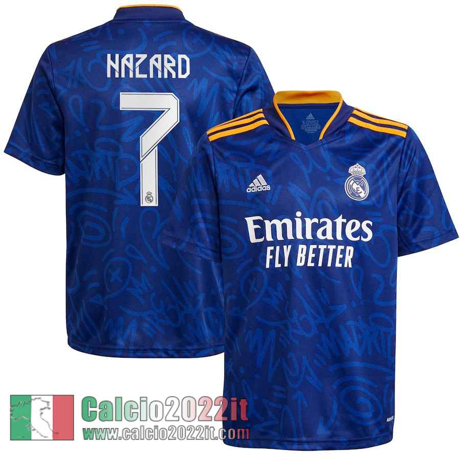 Seconda Real Madrid Maglia Calcio Uomo # Hazard 7 2021 2022