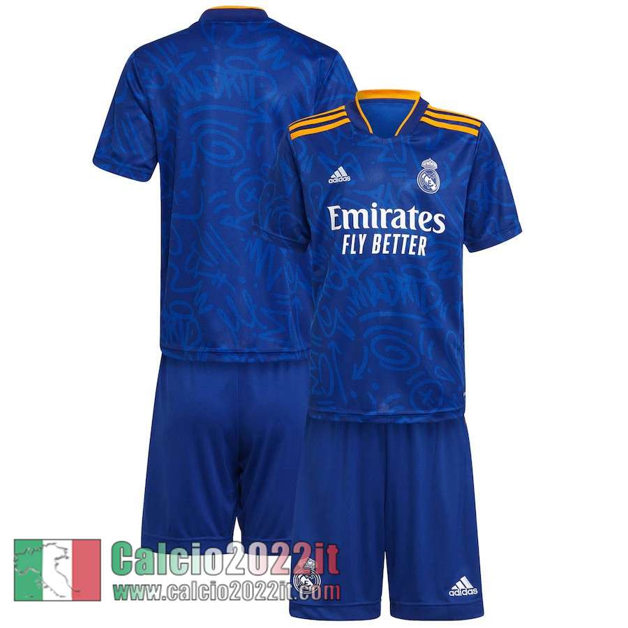 Seconda Real Madrid Maglia Calcio Bambini 2021 2022