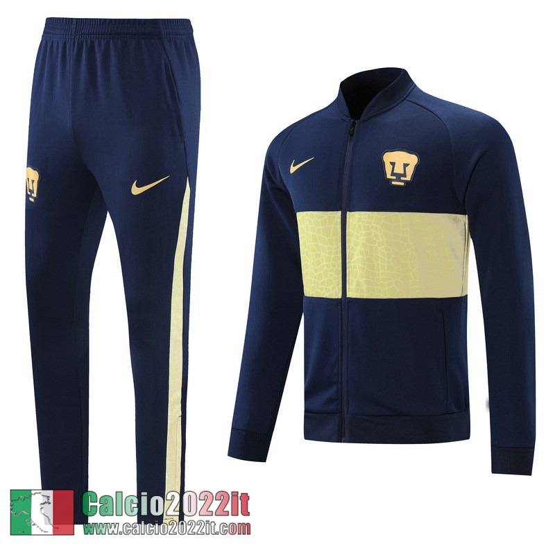 blu Pumas UNAM Full-Zip Giacca Uomo JK135 2021 2022