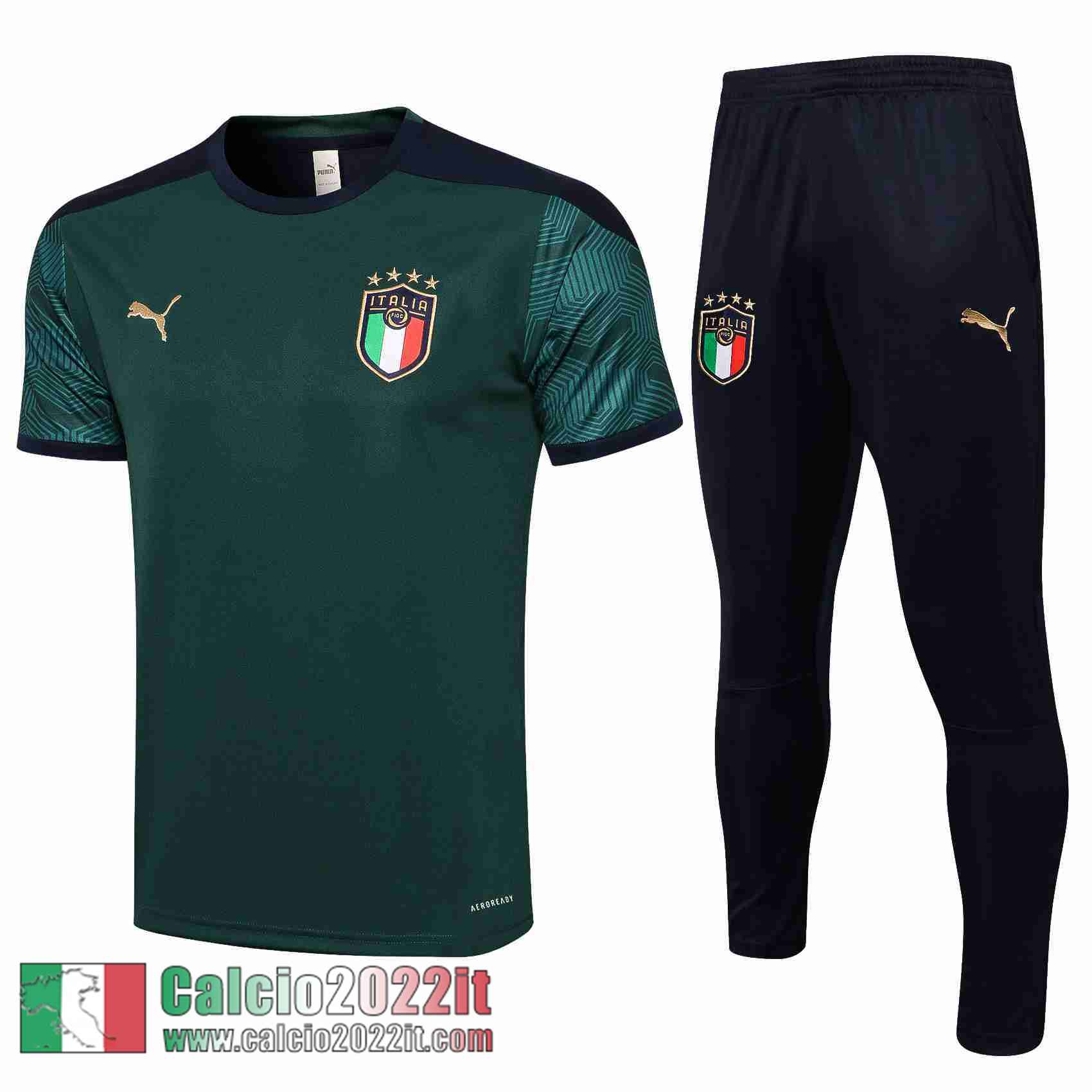 Verde scuro Italia T-shirt Uomo PL124 2021 2022