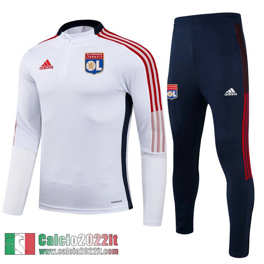 bianco Olympique Lione Tuta Calcio Uomo TG86 2021 2022