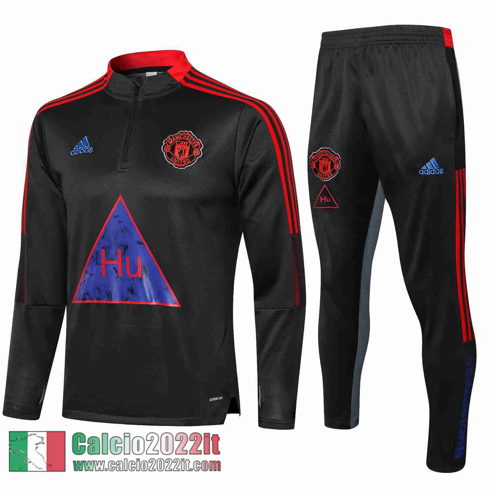 Grigio scuro Manchester United Tuta Calcio Uomo TG99 2021 2022