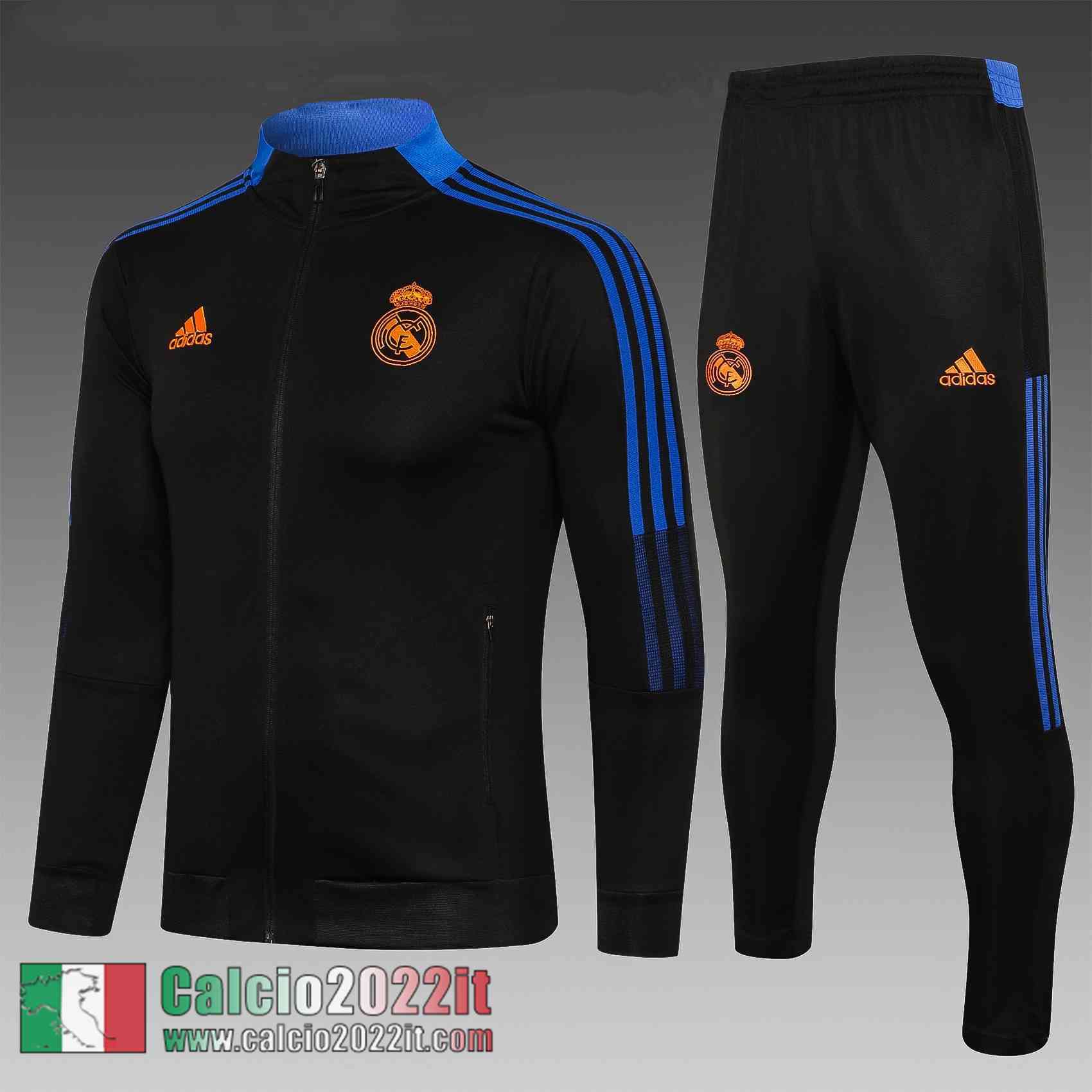 Nero Real Madrid Full-Zip Giacca Bambini TK57 2021 2022