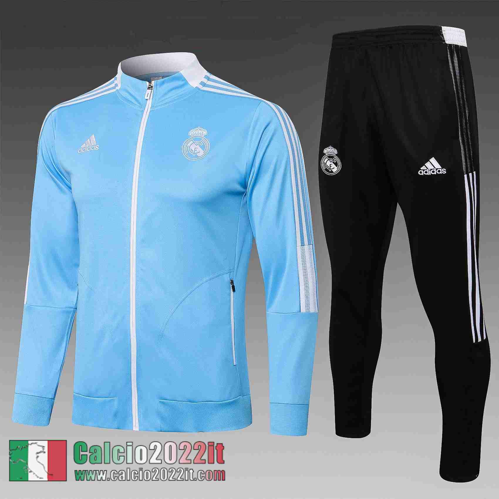 blu Real Madrid Full-Zip Giacca Bambini TK63 2021 2022