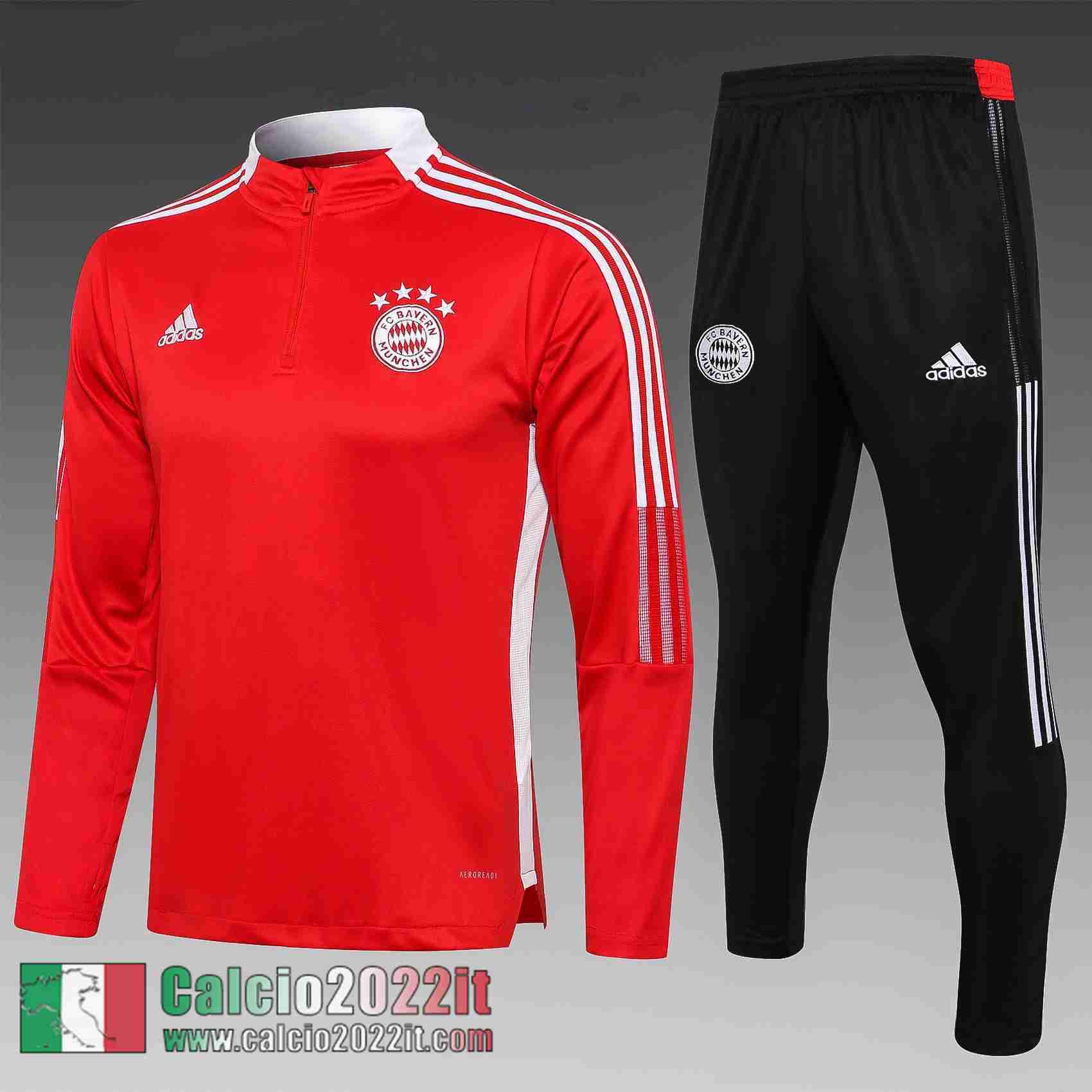 rosso Bayern Monaco Tuta Calcio Bambini TK66 2021 2022