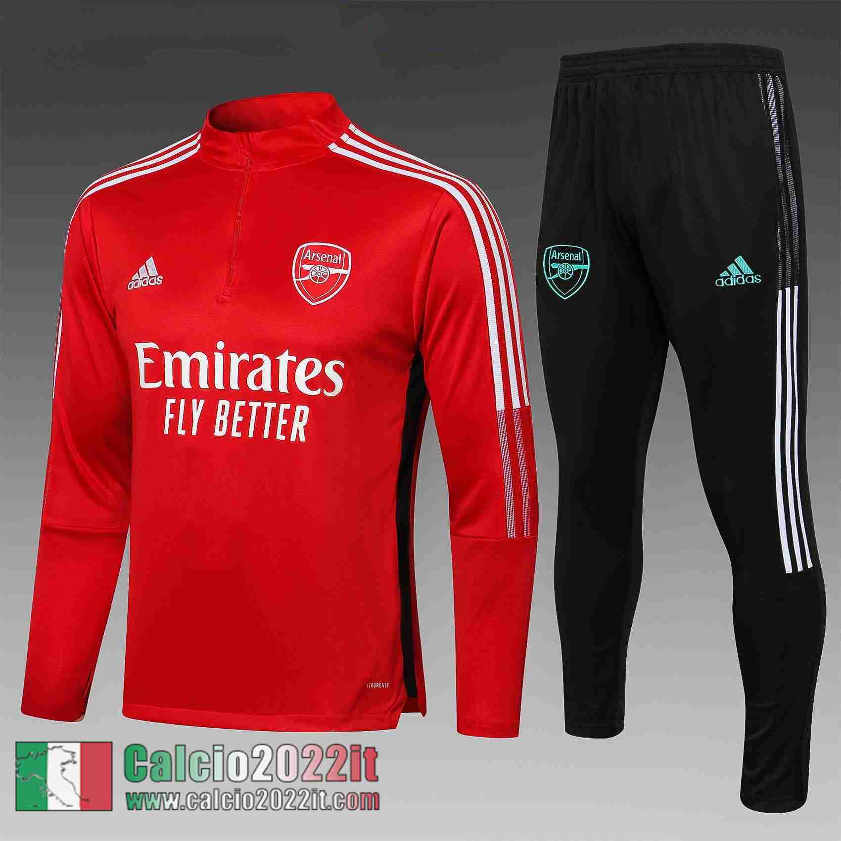 rosso Arsenal Tuta Calcio Bambini TK70 2021 2022