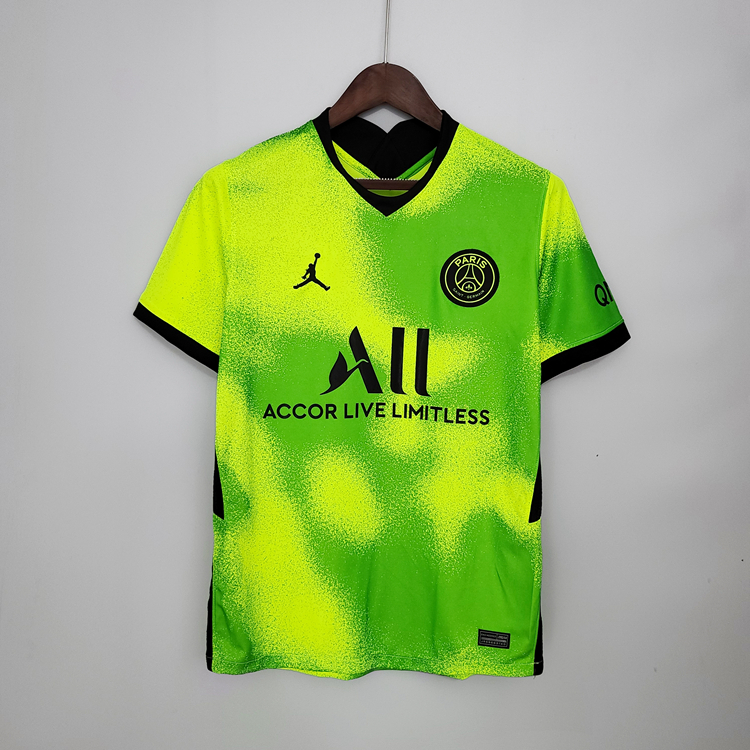 Maglia Calcio verde Jordan Quarto stadio Paris Saint Germain-PSG Uomo 2020 2021