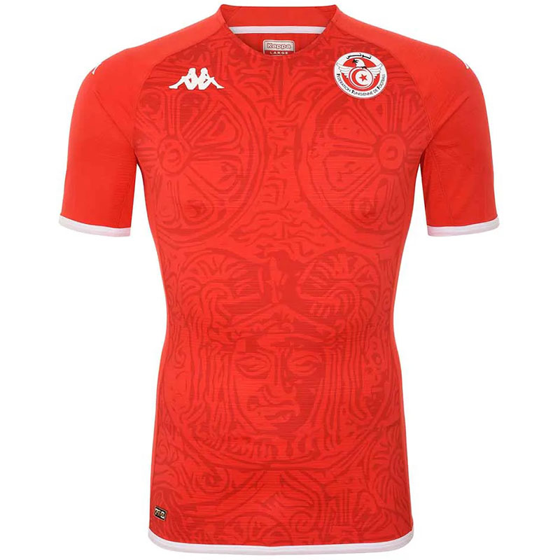 Prima Maglia Calcio Nazionale Tunisia Coppa del Mondo 2022