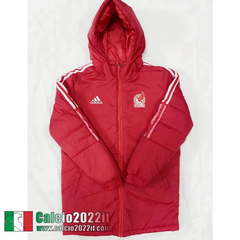 Piumino Calcio Cappuccio Messico rosso Uomo 2022 2023 DD106