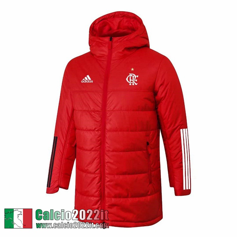 Piumino Calcio Cappuccio Flamengo rosso Uomo 2022 2023 DD113