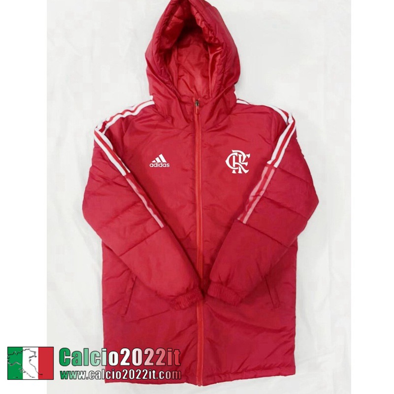 Piumino Calcio Cappuccio Flamengo rosso Uomo 2022 2023 DD136