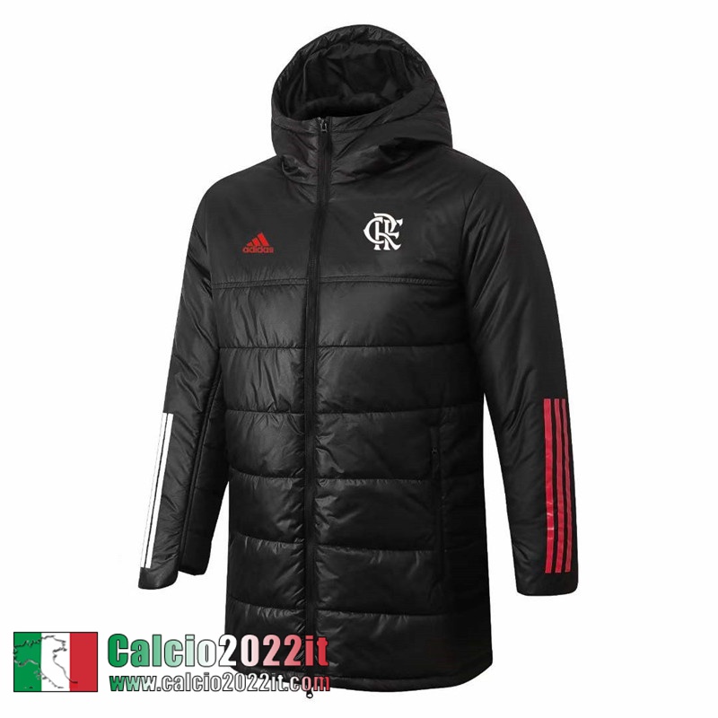 Piumino Calcio Cappuccio Flamengo Nero Uomo 2022 2023 DD138