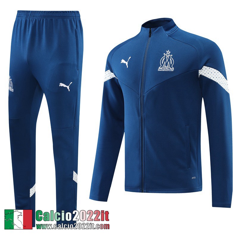 Full Zip Giacca Marsiglia blu Uomo 2022 2023 JK537