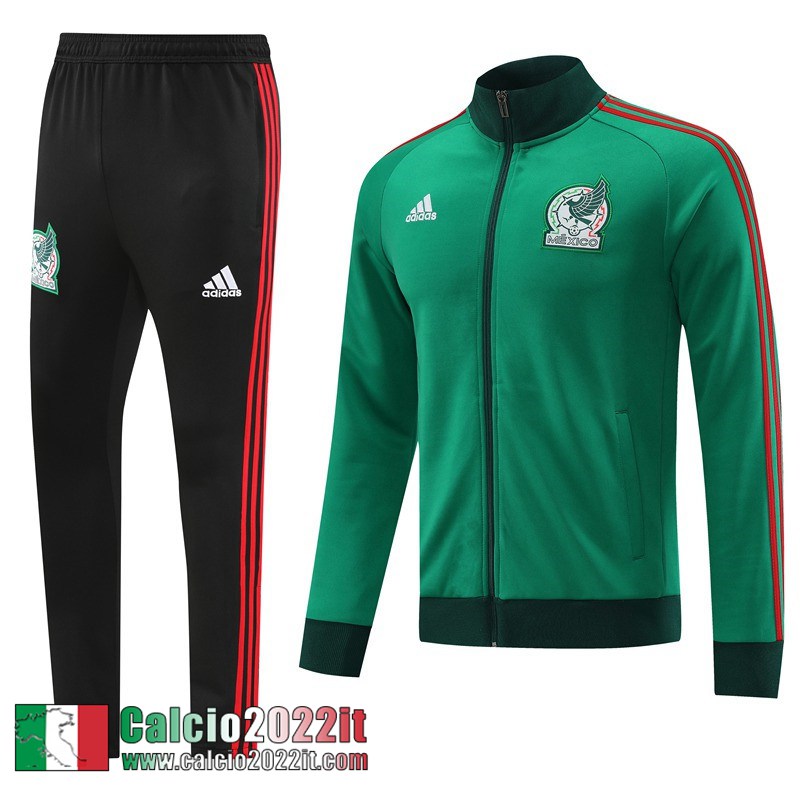 Full Zip Giacca Messico verde Uomo 2022 2023 JK541