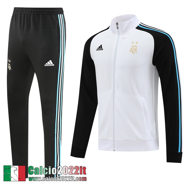 Full Zip Giacca Argentina Bianco Uomo 2022 2023 JK545