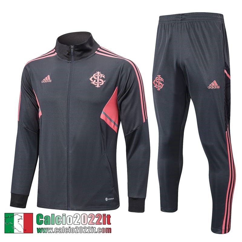 Full Zip Giacca Internacional Grigio Uomo 2022 2023 JK565