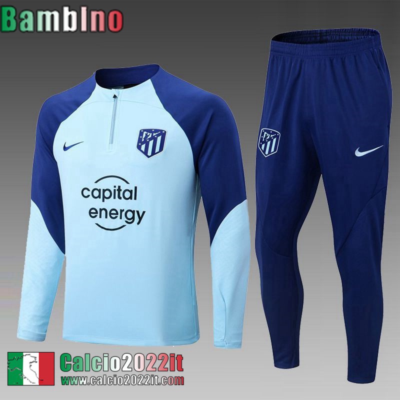 Tute Calcio Atletico Madrid cielo blu Bambini 2022 2023 TK396