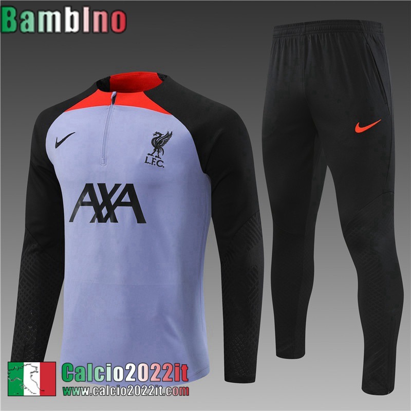 Tute Calcio Liverpool Viola Bambini 2022 2023 TK404